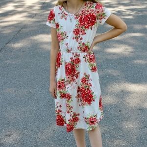 New Girl's Floral Dress